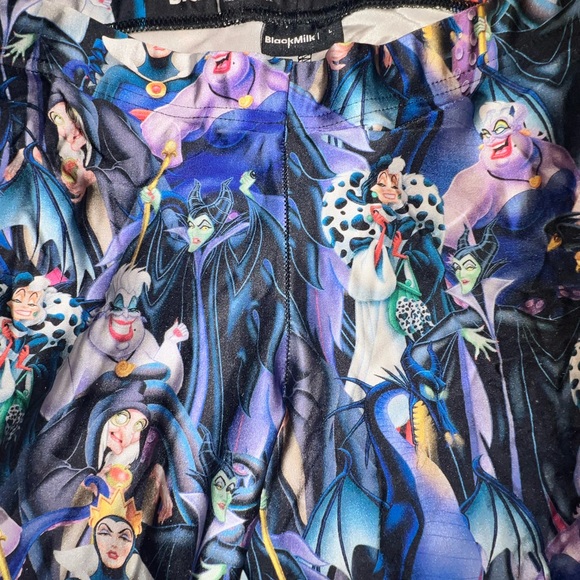 Set of Three Black Milk Disney Leggings sz Large Villains Peter Pan NMBC RARE! - Picture 5 of 9